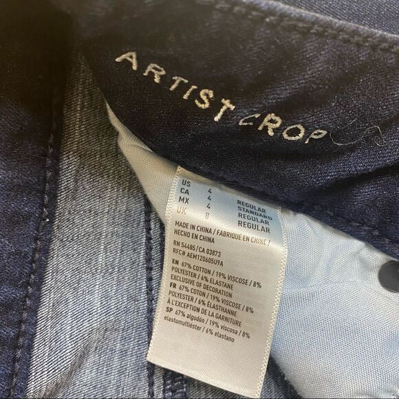 AEO Artist Crop Jeans Sz 4 - Picture 11 of 11